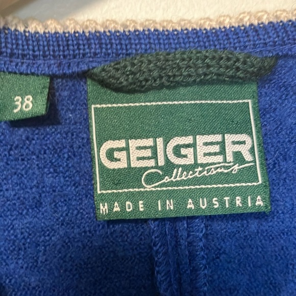 Geiger Boild Wool Blue Embroidered Jacket - Picture 5 of 9